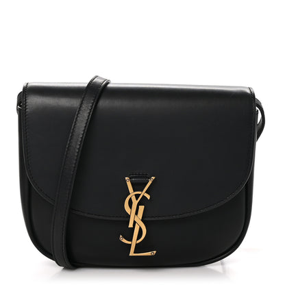 Saint Laurent Smooth Calfskin Monogram Medium Kaia Satchel Black 1 of 10