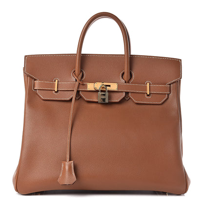 Hermes Courchevel HAC Birkin 32 Gold 1 of 11