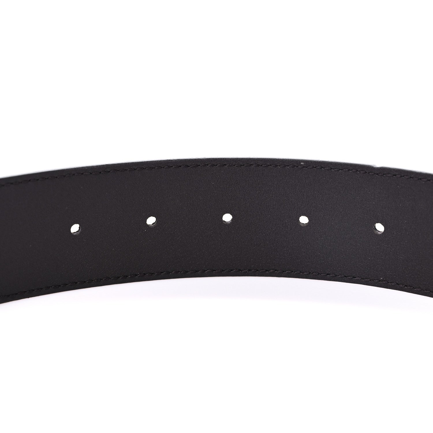 Gucci Textured Dollar Calfskin Double G 40mm Belt 90 36 Dark Cocoa 4 of 5