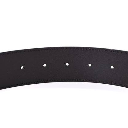 Gucci Textured Dollar Calfskin Double G 40mm Belt 90 36 Dark Cocoa 4 of 5