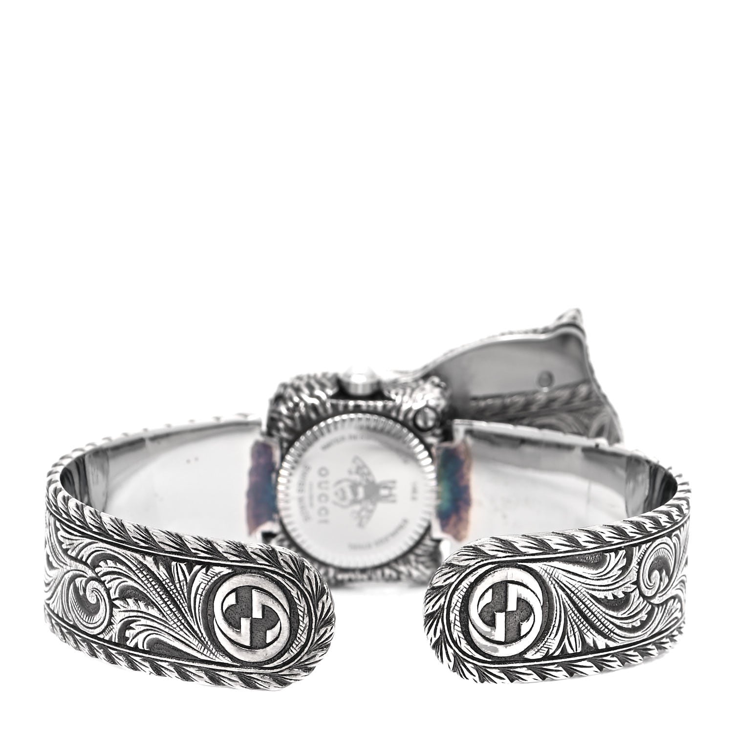 Gucci Stainless Steel Black Mother of Pearl 22mm Le Marche Des Merveilles Secret Quartz Watch 3 of 6