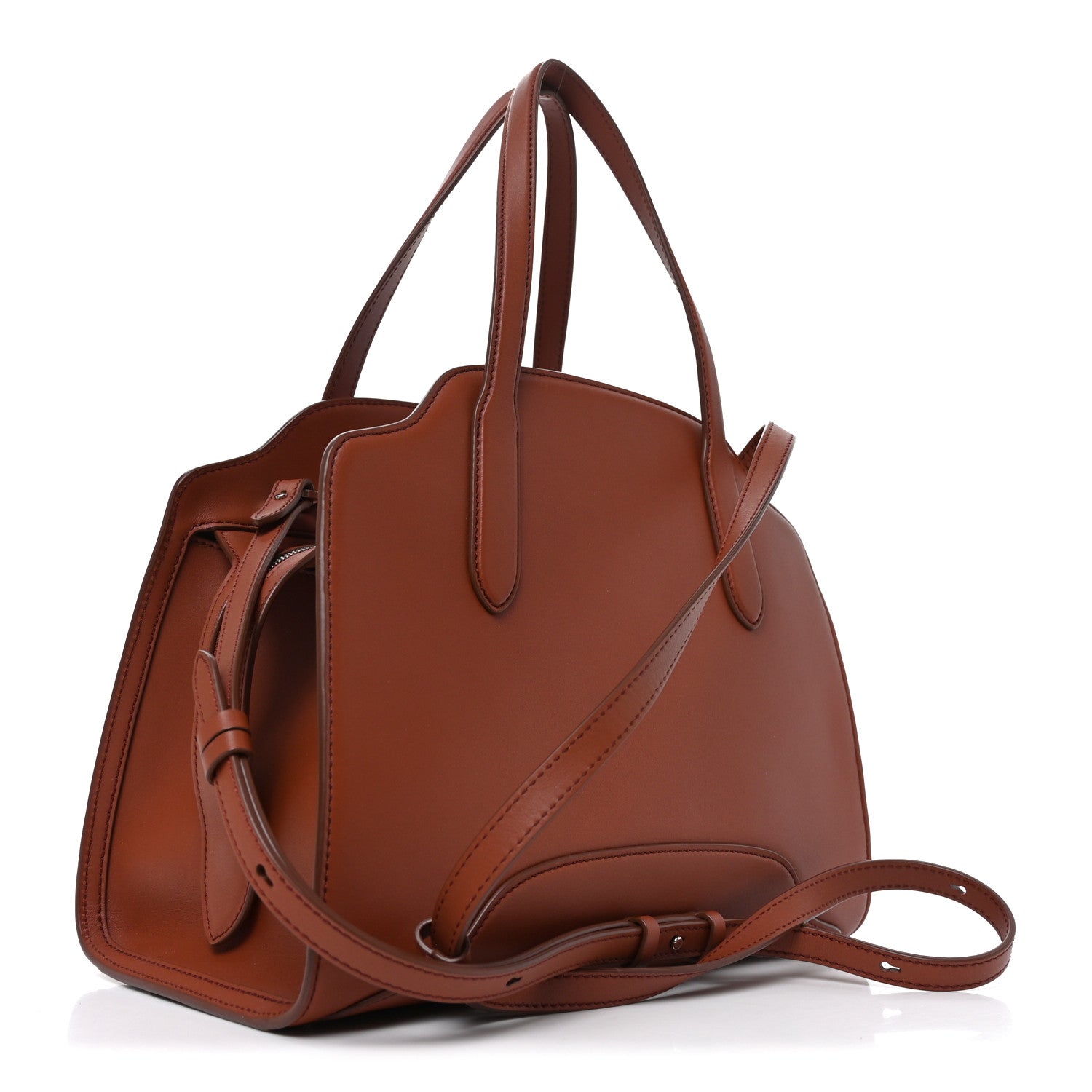 Loro Piana Smooth Calfskin Medium Sesia Kummel 4 of 10