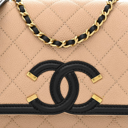 Chanel Caviar Quilted Small CC Filigree Flap 9 of 11