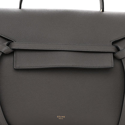 Celine Grained Calfskin Mini Belt Bag Grey 7 of 9