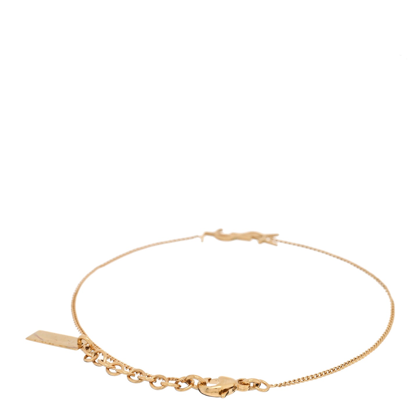 Brass Monogram Charm Bracelet