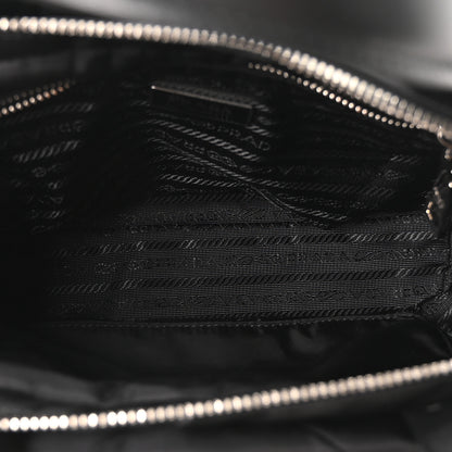 Prada Re-Nylon Nappa Triangle Quilted Padded Double Handled Zip Pocket Tote Black 10 of 21