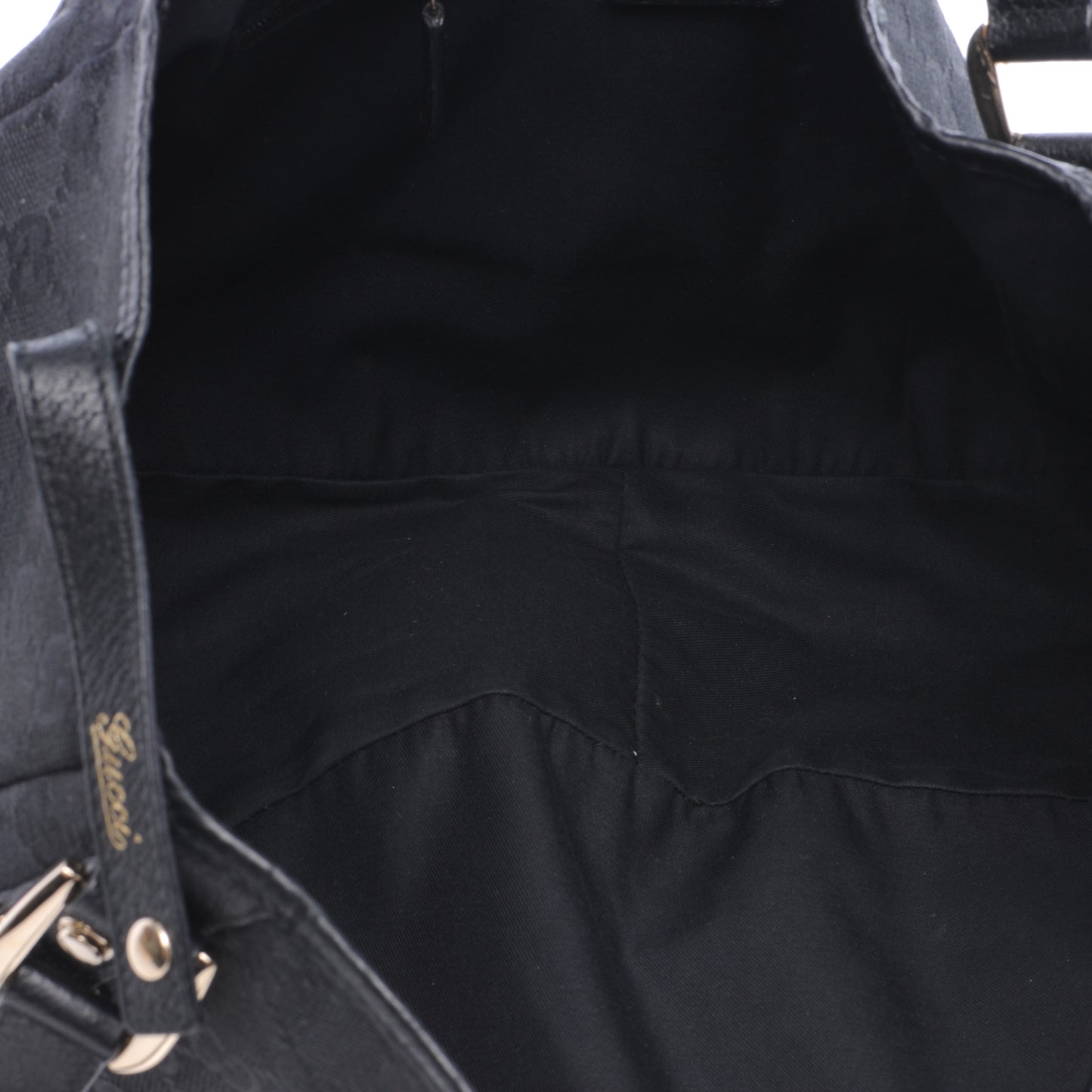 Monogram Medium Abbey Shoulder Bag Black