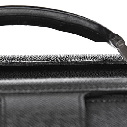 Louis Vuitton Taiga Pilot Case Oural Briefcase Black 8 of 11