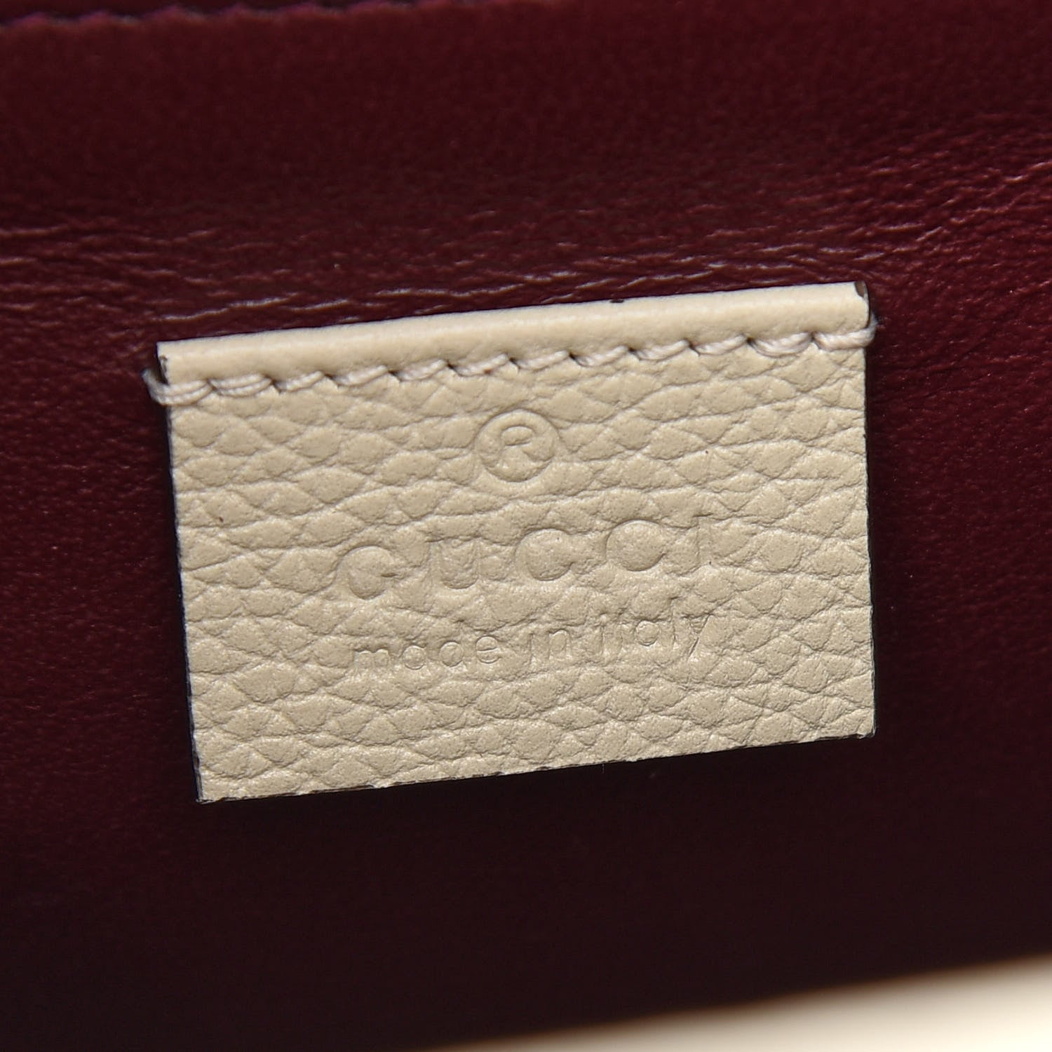 Gucci Grainy Calfskin Small Zumi Top Handle Bag Mystic White 6 of 9