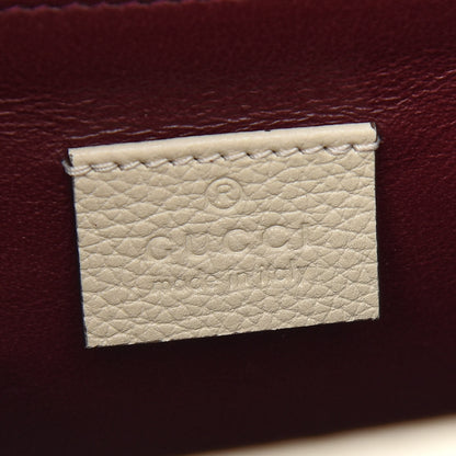 Gucci Grainy Calfskin Small Zumi Top Handle Bag Mystic White 6 of 9