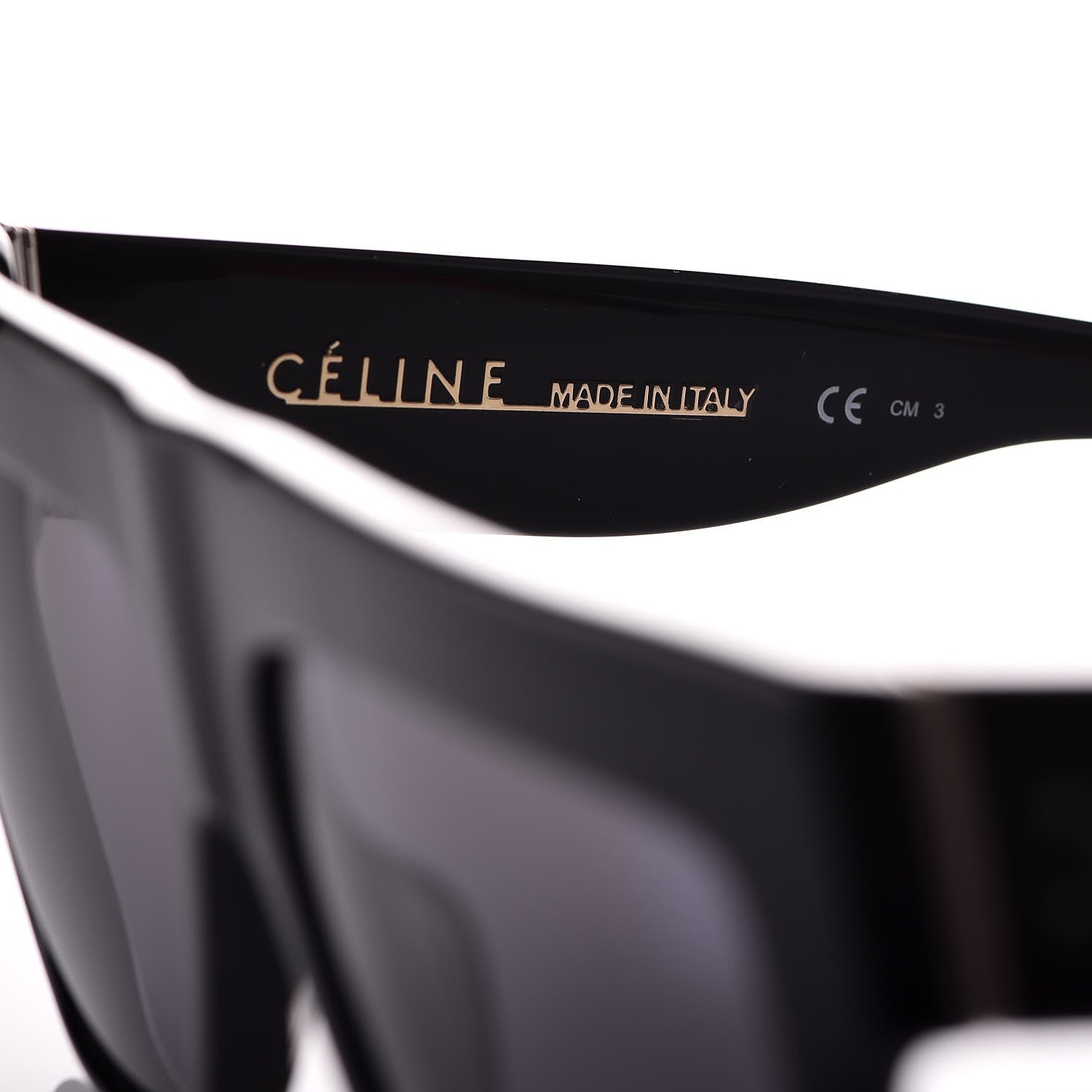 Celine Polarized ZZ Top Sunglasses CL 41756/S Black 5 of 7