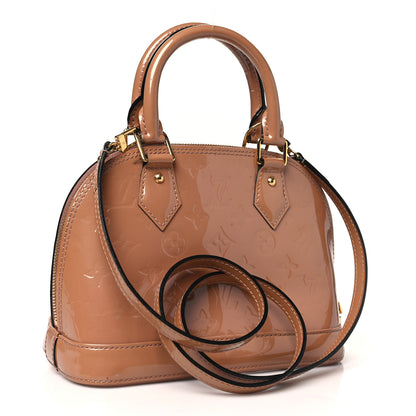 Louis Vuitton Vernis Alma BB Rose Velours 3 of 11