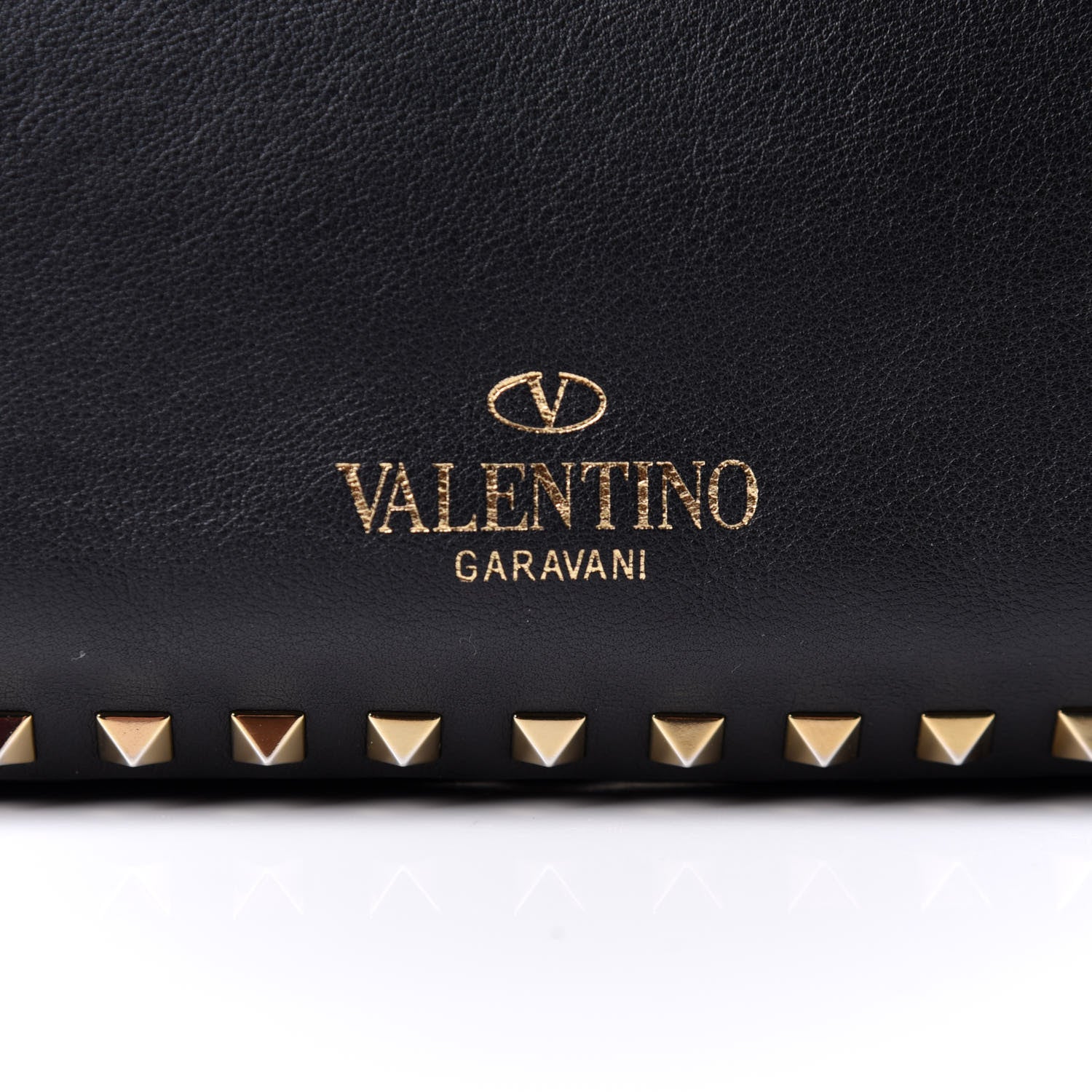 Valentino Garavani Vitello Medium Rockstud Tote Black 8 of 15