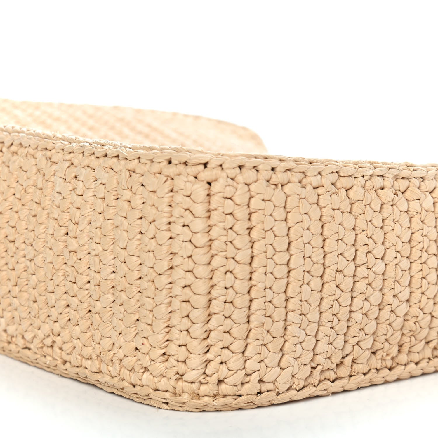 Prada Yarn Raffia Effect Crochet Re-Edition 2005 Shoulder Bag Naturale 10 of 10