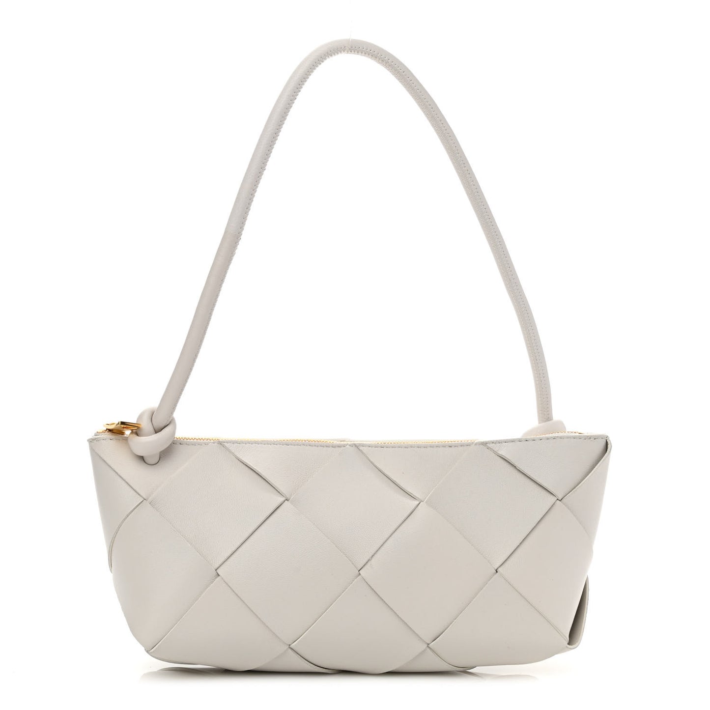 Nappa Maxi Intreccio Exploded Shoulder Bag Chalk