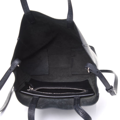 Celine Grained Calfskin Small Vertical Cabas Black 5 of 5