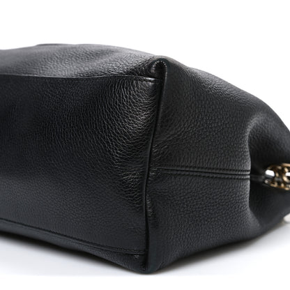 Gucci Pebbled Calfskin Medium Soho Chain Shoulder Bag Black 10 of 10