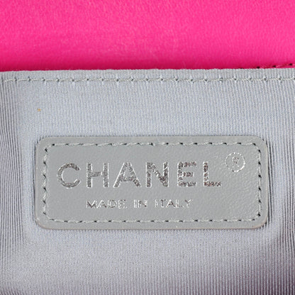 Chanel Velvet Quilted Small Boy Flap Pink 7 of 8