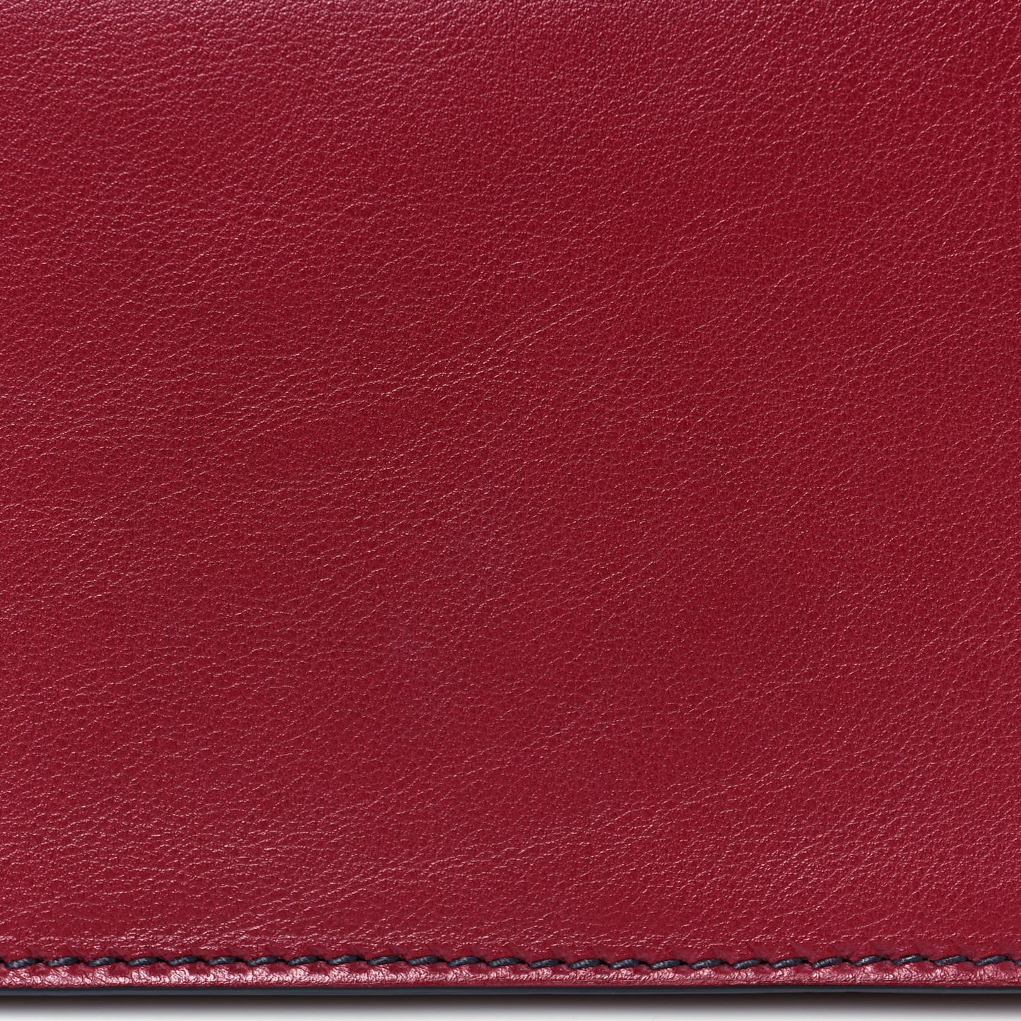 Calfskin J'Adior Wallet on Chain Pouch Red
