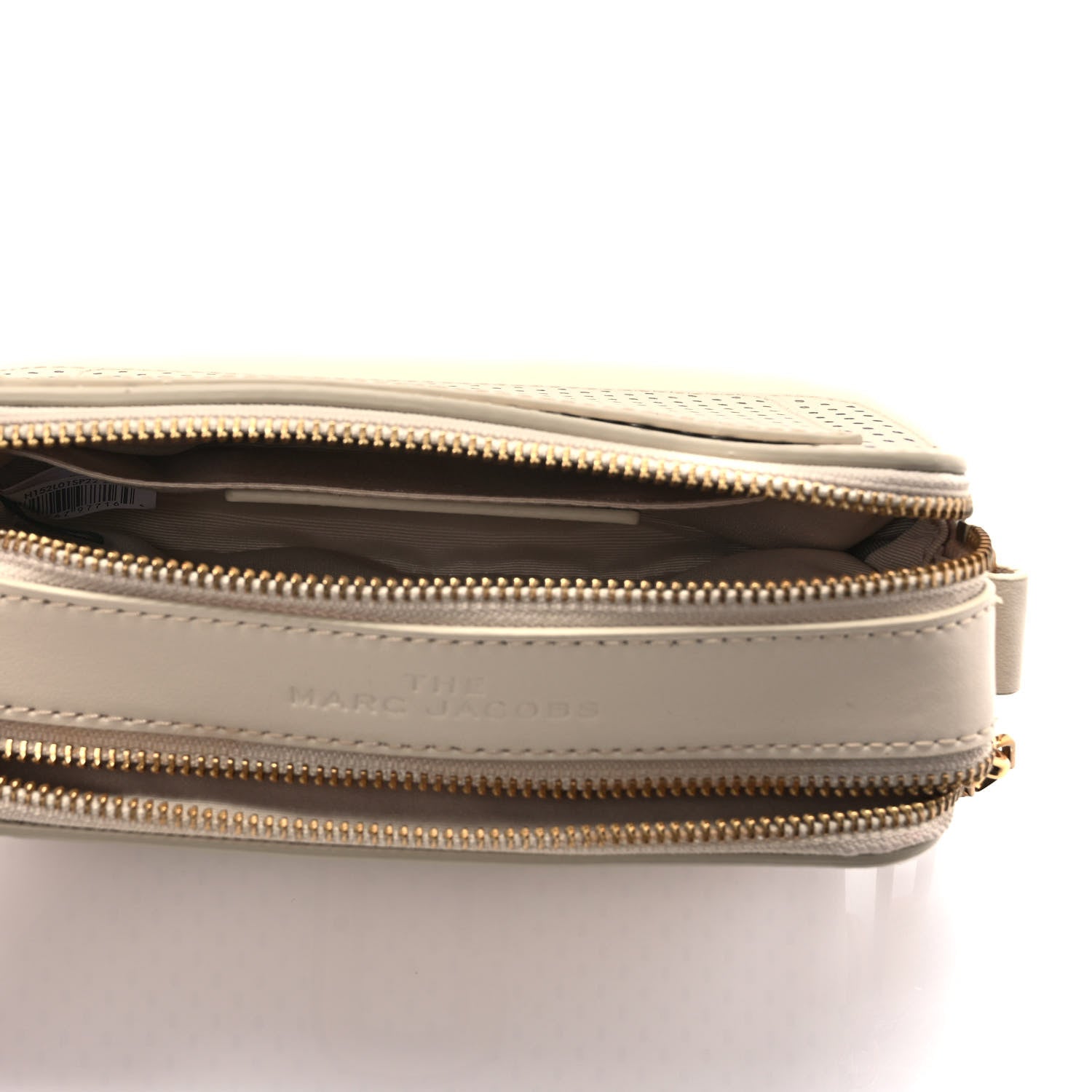 Marc Jacobs Perforated Calfskin Small Snapshot Camera Bag Tapioca 5 of 10