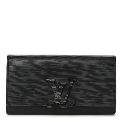 Louis Vuitton Epi Louise Wallet Black 1 of 10