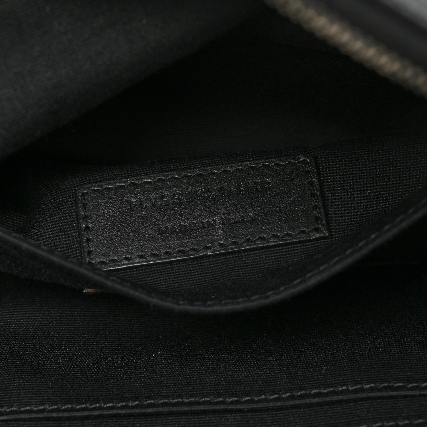 Saint Laurent Canvas Classic Belt Bag Black White 7 of 9