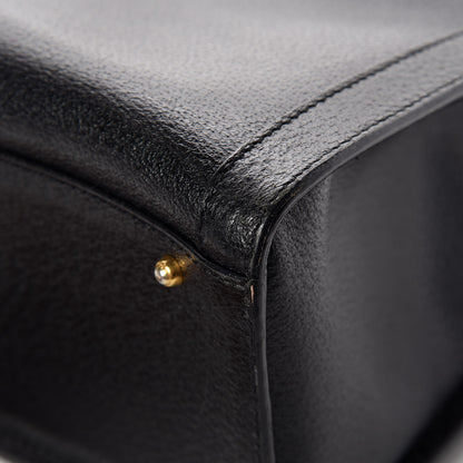 Gucci Calfskin Bamboo Top Handle Tote Black 14 of 18