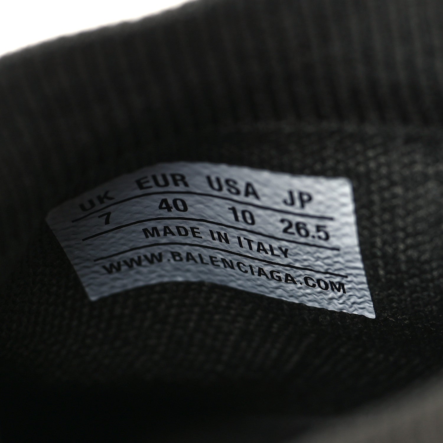 Balenciaga Neoprene Knit Womens Speed Graffiti Sneakers 40 Kaki Black 7 of 8