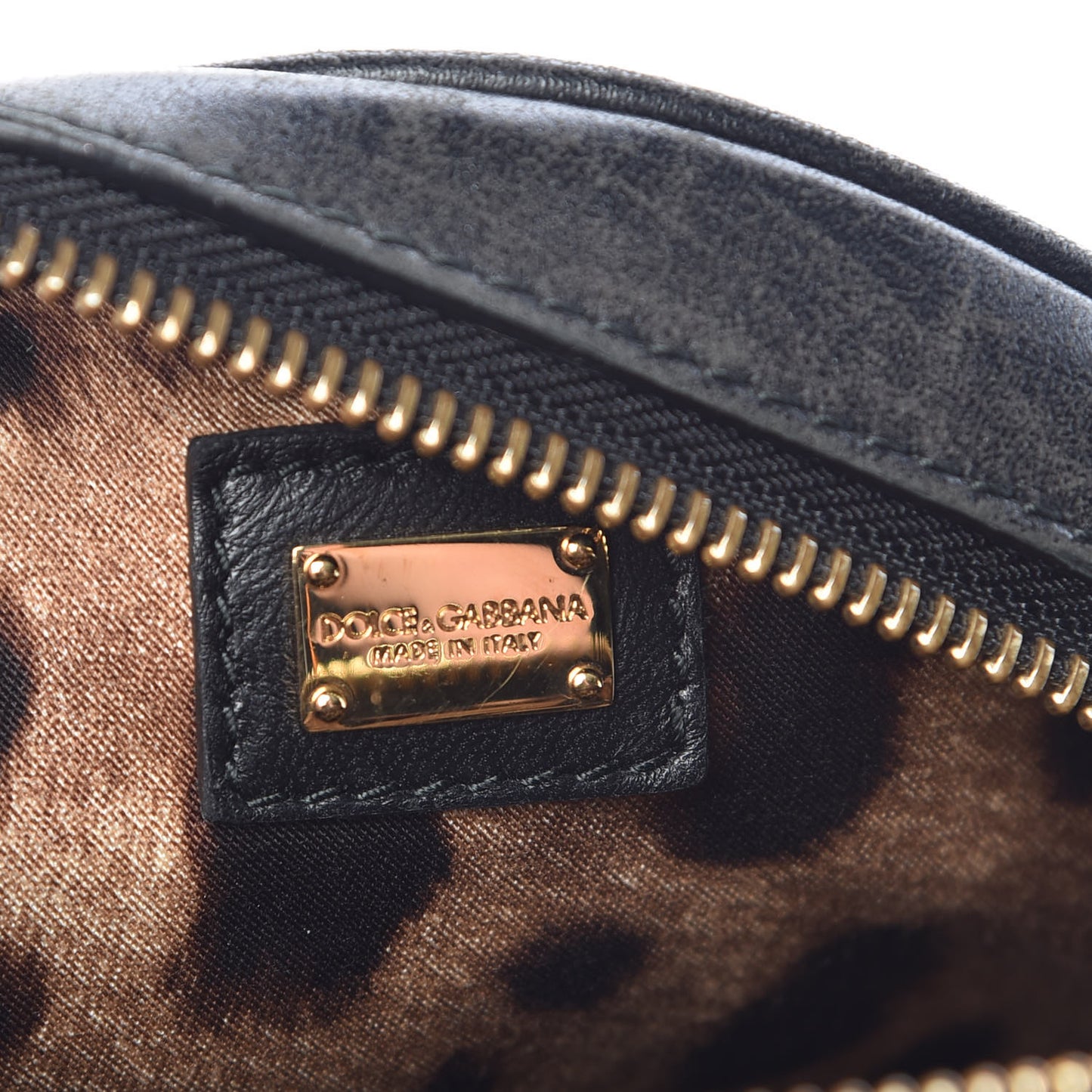 Lambskin Quilted Round Shoulder Bag Black