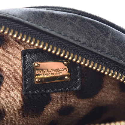 Dolce & Gabbana Lambskin Quilted Round Shoulder Bag Black 6 of 10