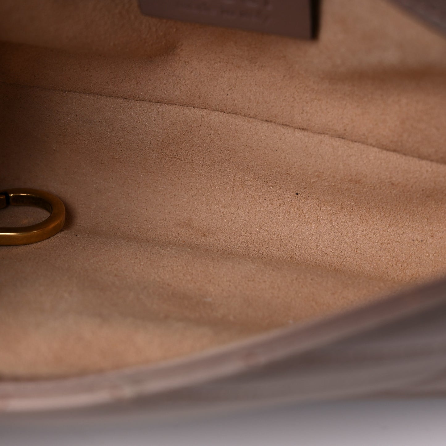 Calfskin Matelasse Super Mini GG Marmont Shoulder Bag Porcelain Rose