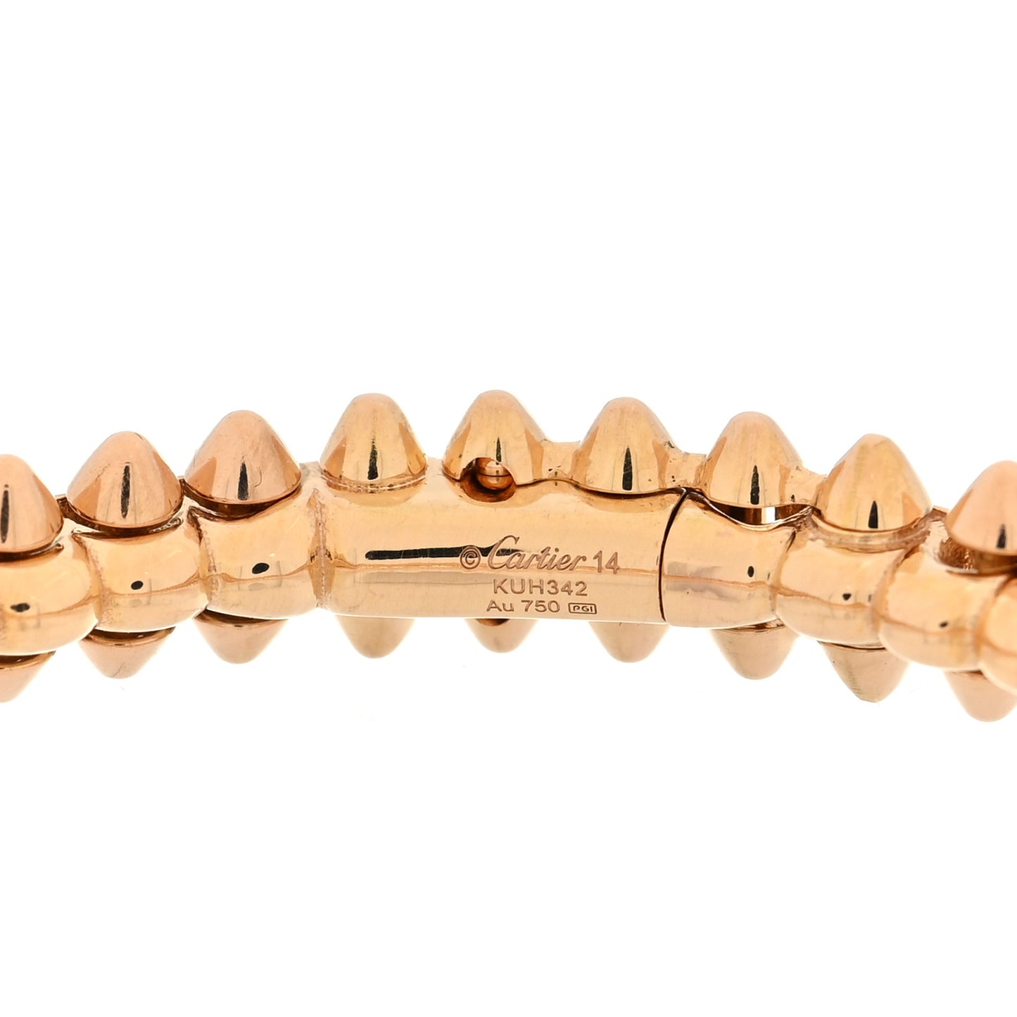 18K Pink Gold Small Clash De Cartier Bracelet 14