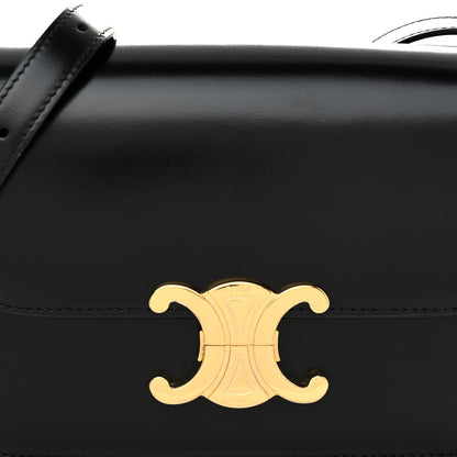 Celine Shiny Calfskin Teen Triomphe Black 8 of 10