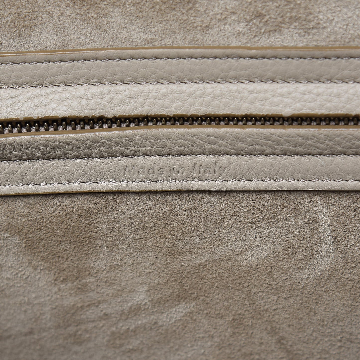 Supple Calfskin Medium Phantom Luggage Beige