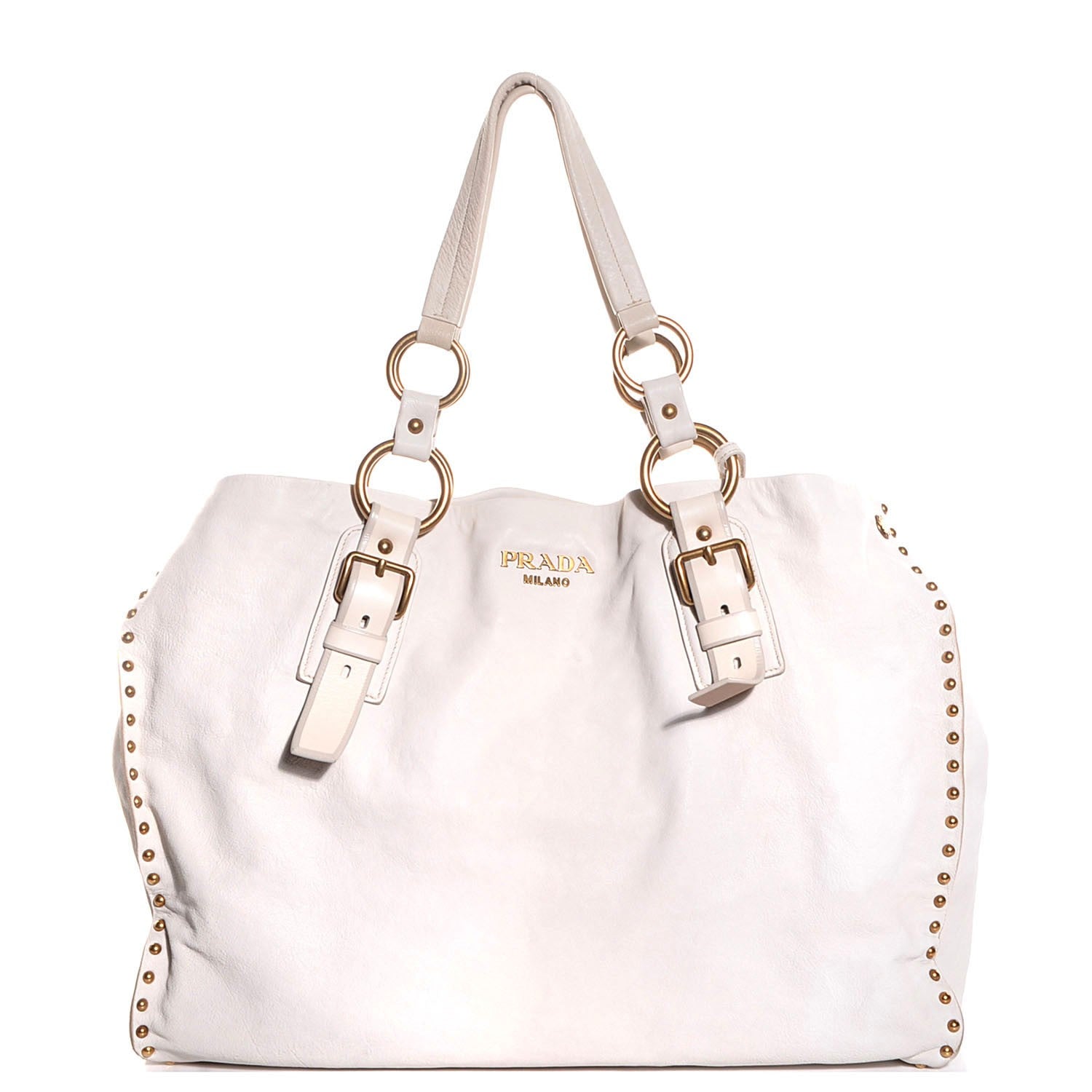 Prada Nappa Aviator Shopping Tote Talco 1 of 9