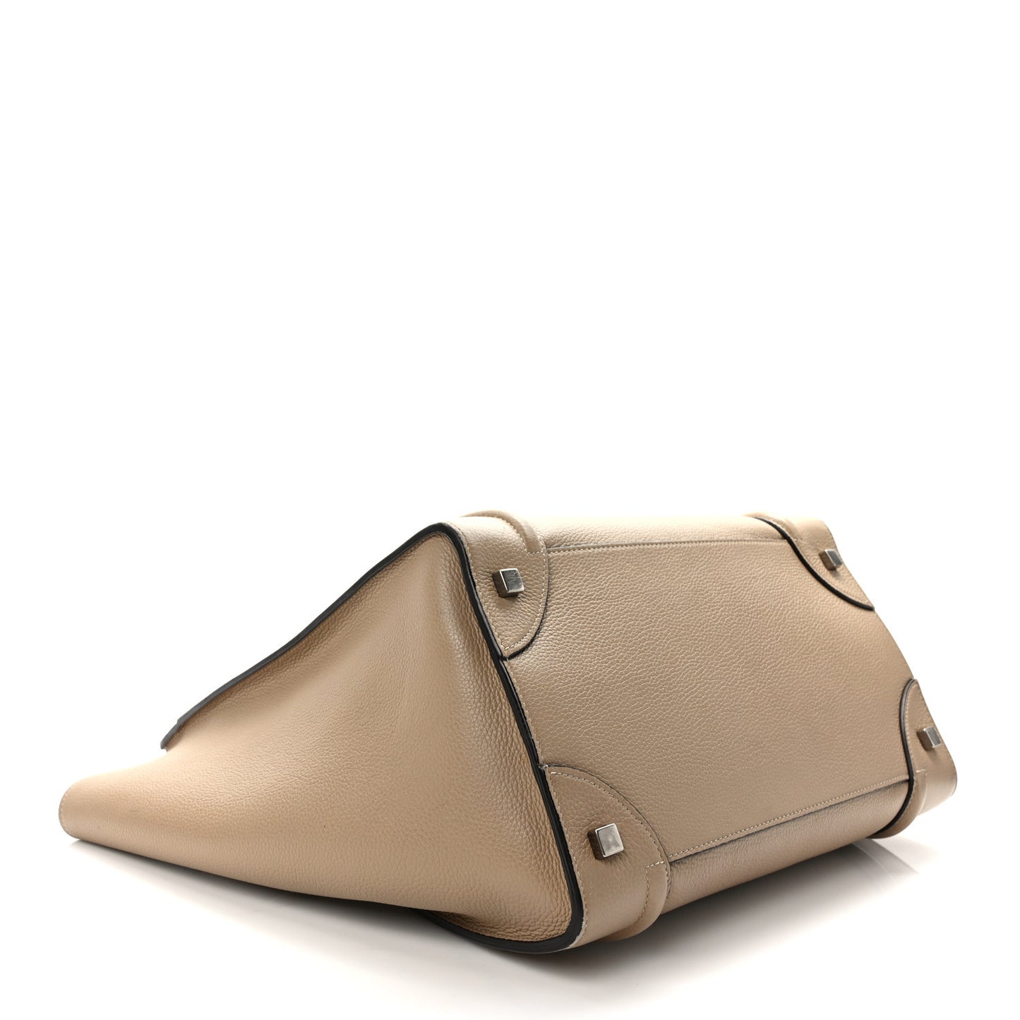Drummed Calfskin Mini Luggage Dune