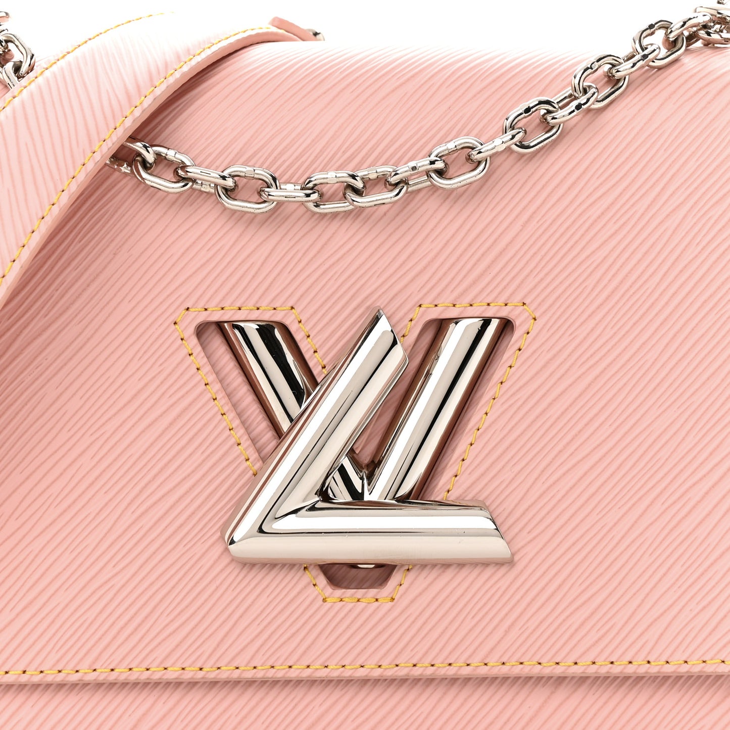 Epi Twist Shoulder Bag MM Rose Ballerine