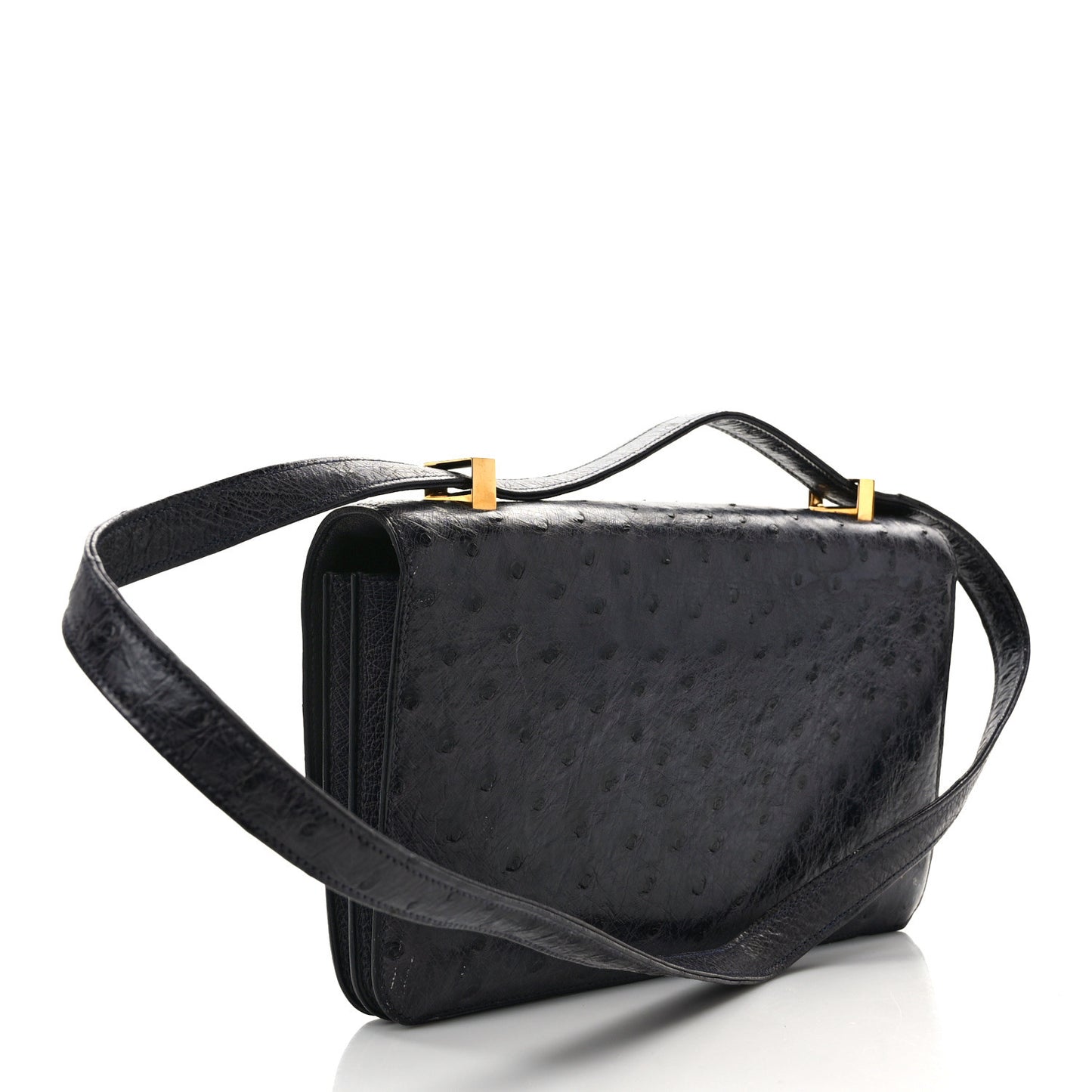 Ostrich Ring Shoulder Bag