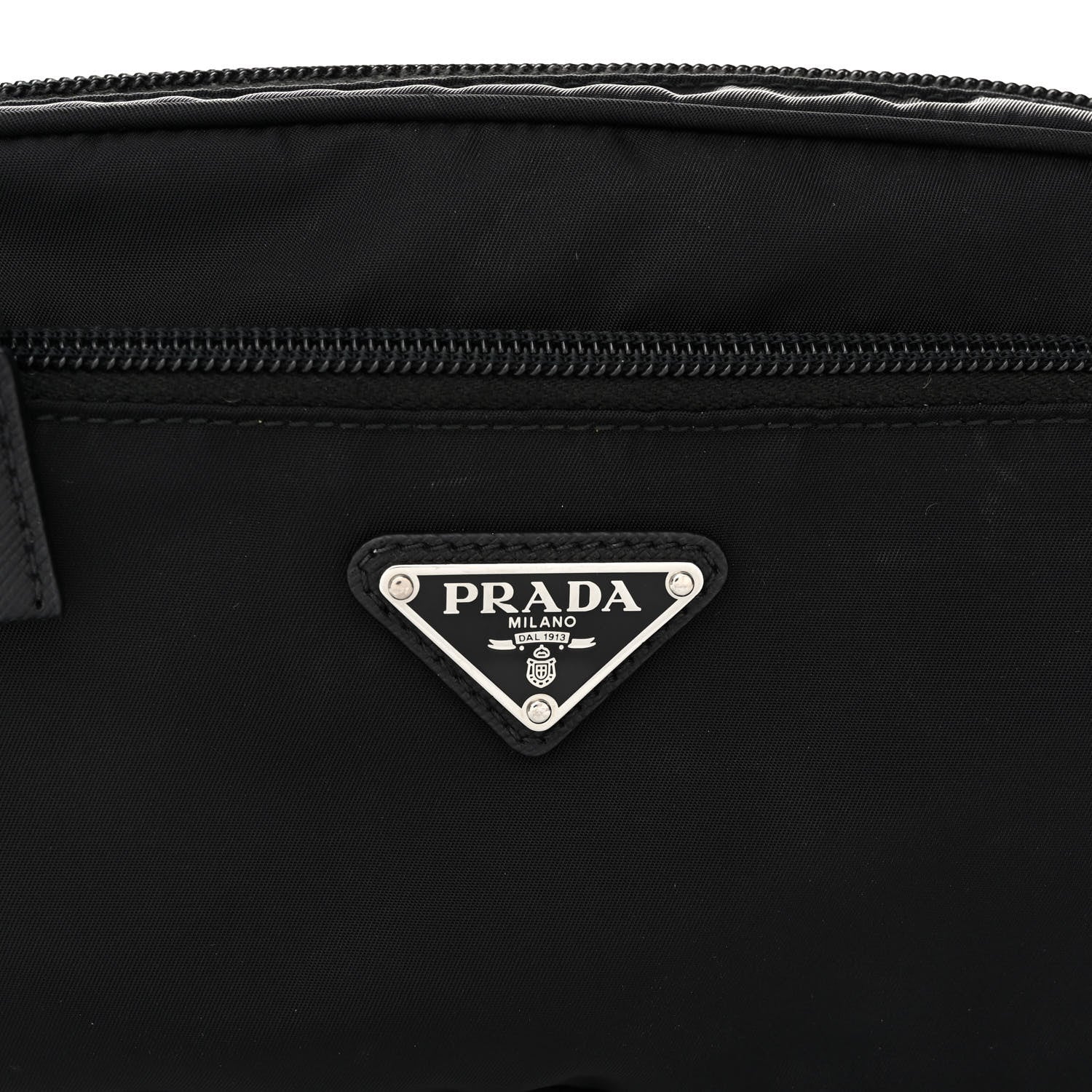 Prada Tessuto Nylon Belt Bag Black 7 of 9