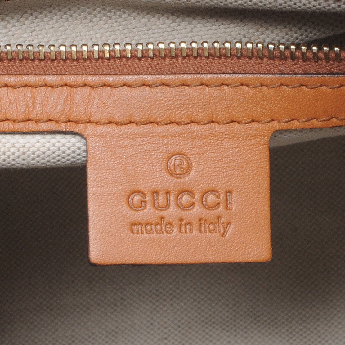 Gucci Monogram Vintage Web Medium Boston Tan 6 of 11