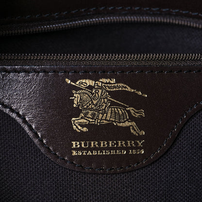 Burberry Haymarket Check Small Onslow Tote Chocolate 10 of 14