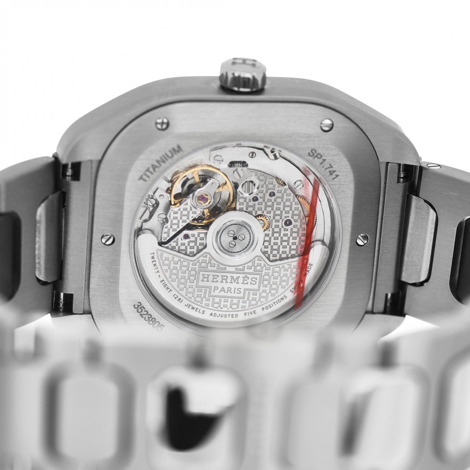 Hermes Titanium 39mm H08 Automatic Watch 4 of 5