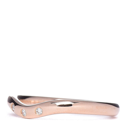 Tiffany 18K Rose Gold Diamond Elsa Peretti Wedding Band Ring 48 4.5 3 of 6