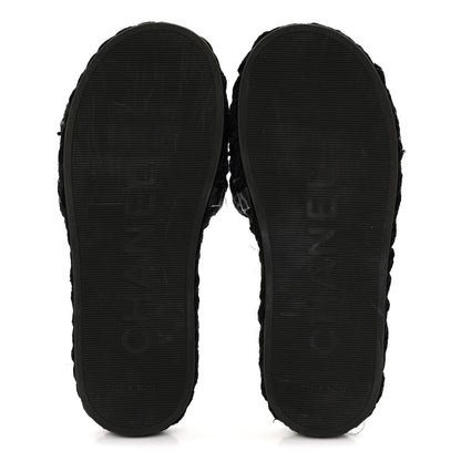 Chanel Cord Braided CC Mules 41 Black 6 of 11
