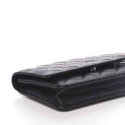 Chanel Caviar Quilted Wallet On Chain WOC Black 9 of 12
