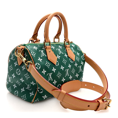 Louis Vuitton Calfskin Monogram Speedy P9 Bandouliere 25 Green 4 of 10