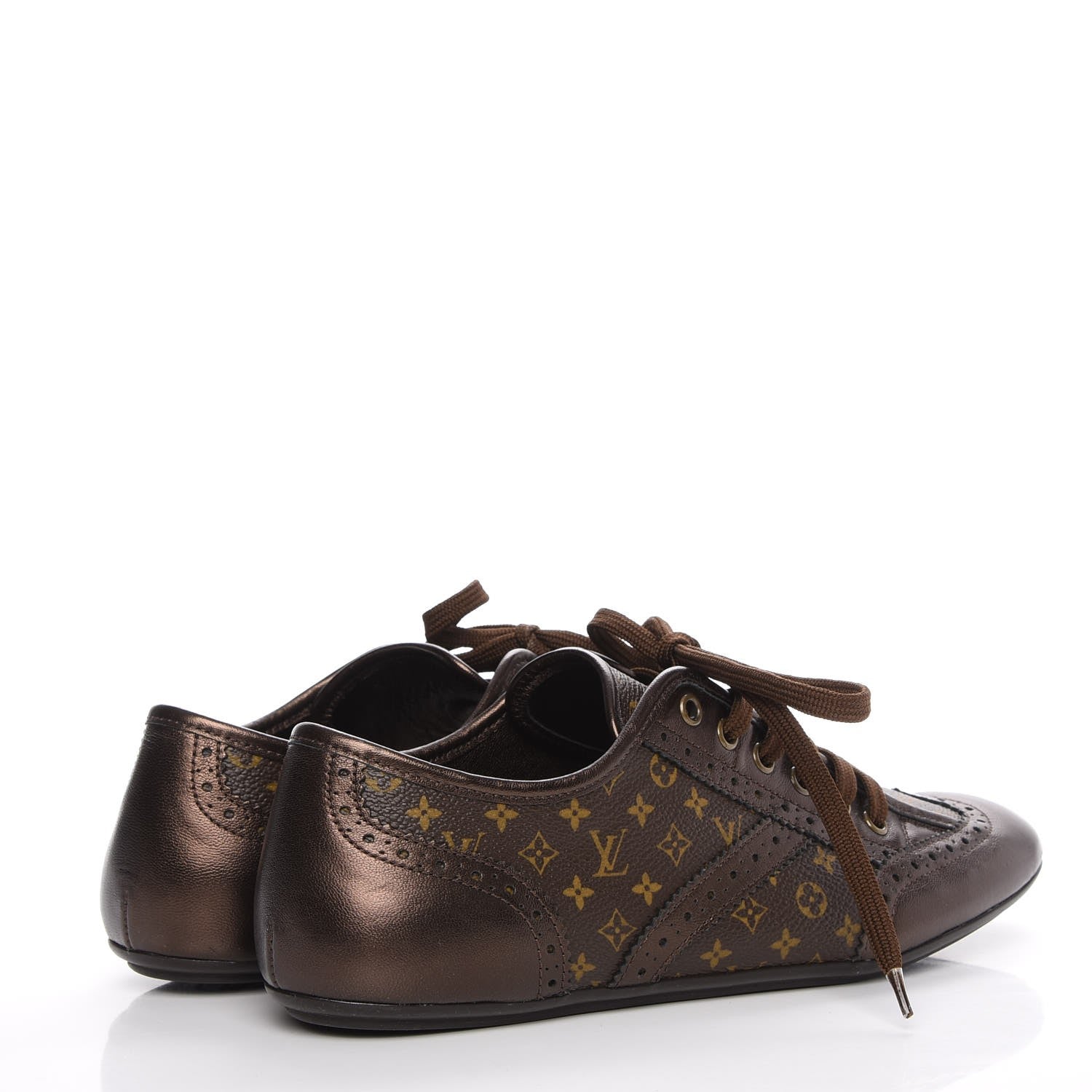 Louis Vuitton Calfskin Monogram Lyrics Sneakers 37.5 4 of 12