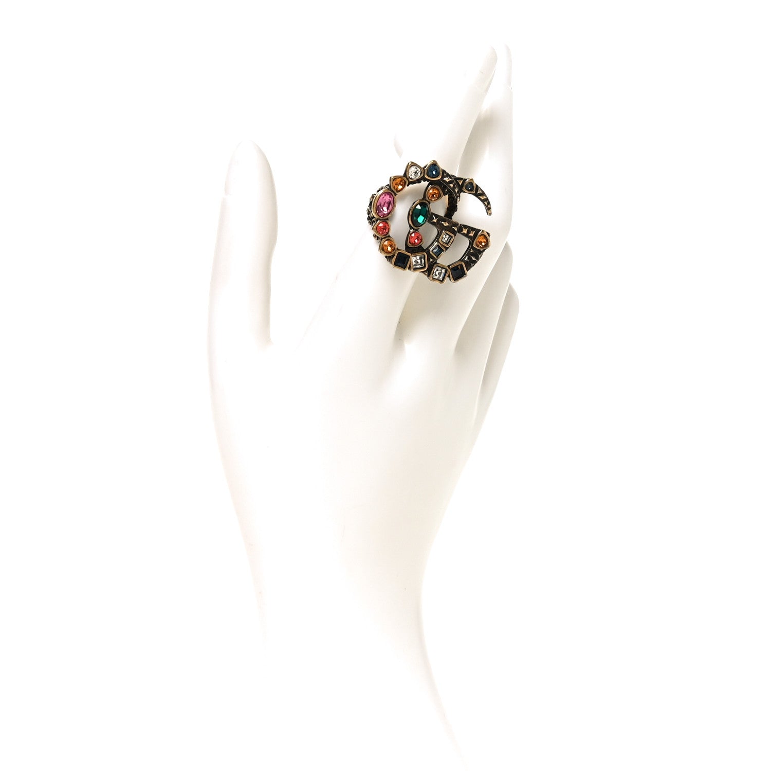 Gucci Crystal Double G Ring S Multicolor 2 of 4