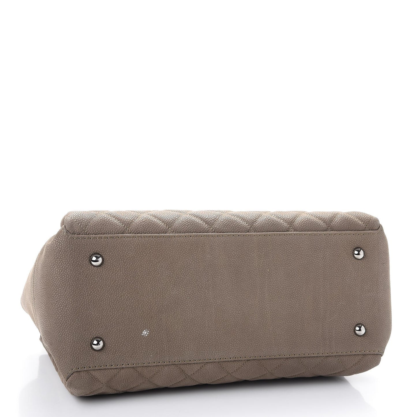Iridescent Caviar Medium Lady Pearly Flap Khaki
