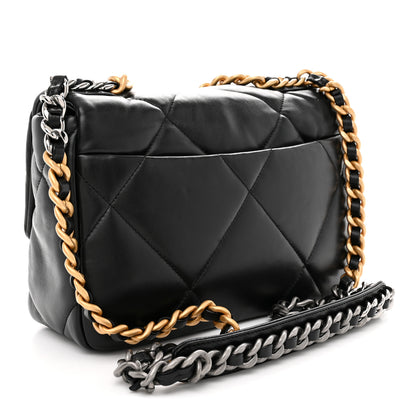 Chanel Lambskin Quilted Medium Chanel 19 Flap Black 3 of 10